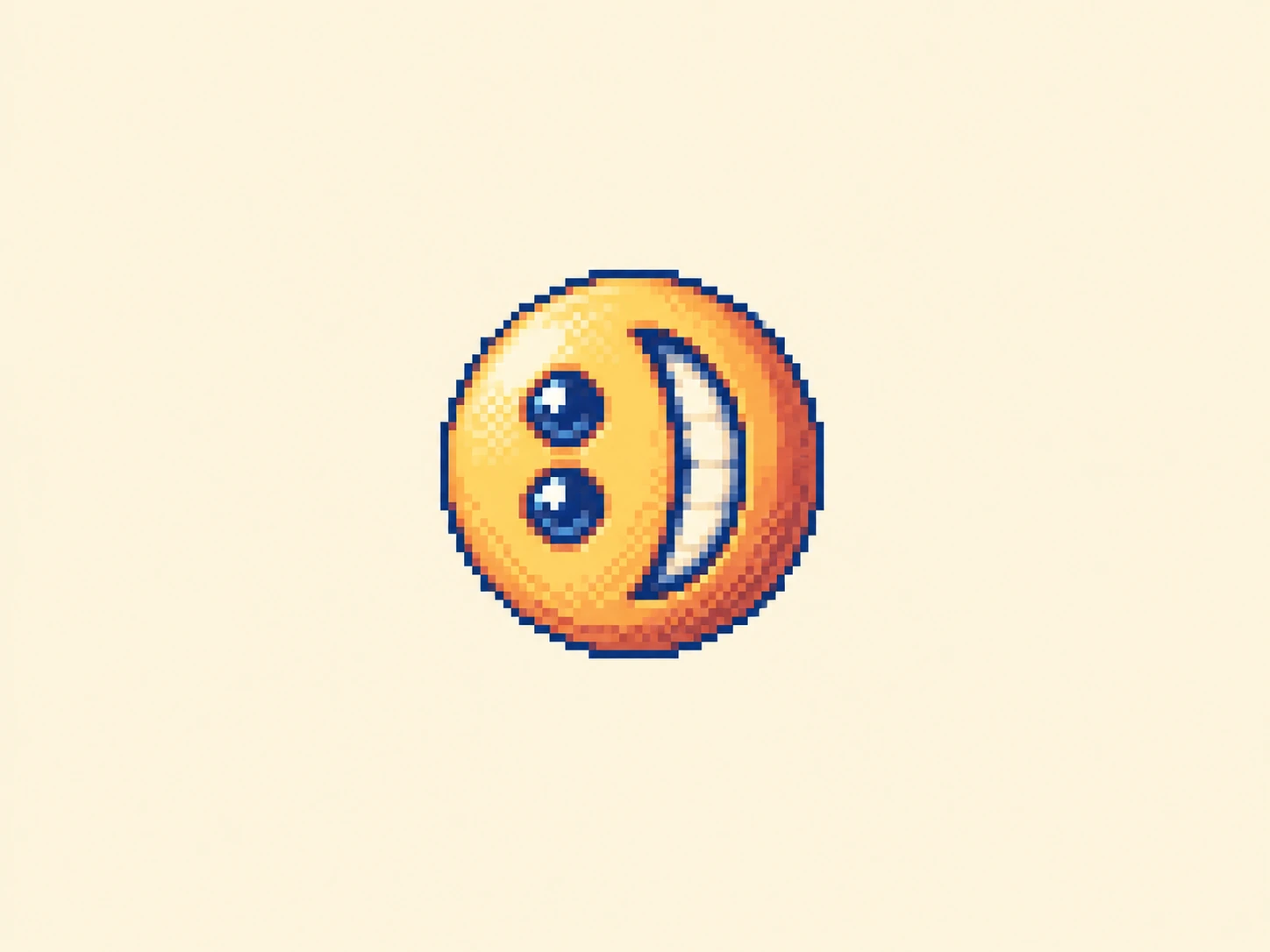 シ (shi) mnemonic: a wide smile turned on its side, two eyes stacked vertically to the left of it, the smile sweeping upward